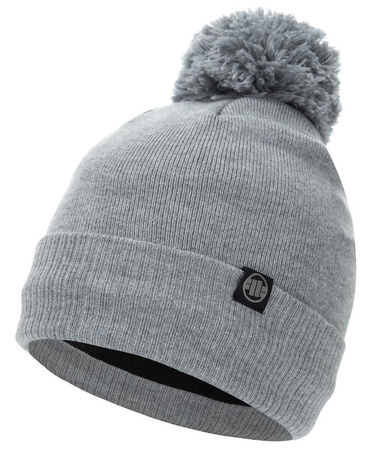 Czapka zimowa PIT BULL BUBBLE SMALL LOGO II szara