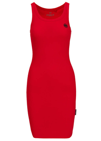 Sukienka PIT BULL Rib LAYLA DRESS czerwona