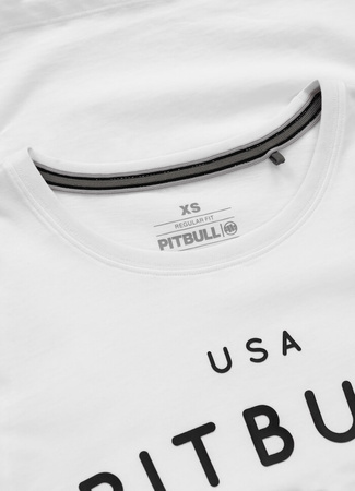 T-shirt damski PIT BULL USA CAL WMN biały