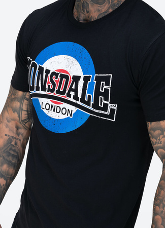 T-shirt LONSDALE HUYTON czarny