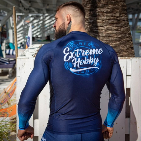 Longsleeve rashguard EXTREME HOBBY BADGE granatowy