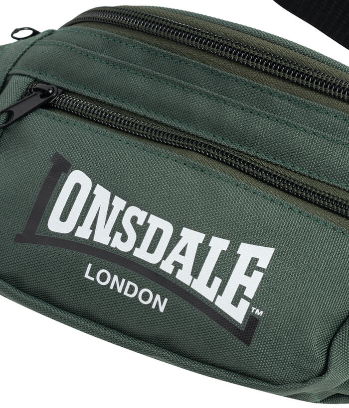 Lonsdale Hip Waist Bag Bauchtasche One Size - Graue Umhängetasche Mit Verstellbarem Gurt, 31x14x8 Cm