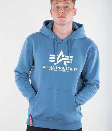 Bluza ALPHA INDUSTRIES BASIC niebieska (airforce blue) kaptur 178312 538