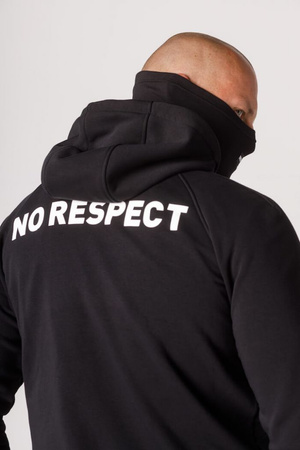 Bluza NO RESPECT czarna rozpinana + komin