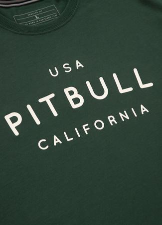 T-shirt PIT BULL Garment Washed USA CAL green