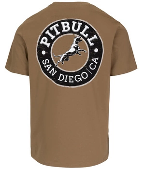 T-shirt PIT BULL SAN DIEGO CA BLACK coyote brown