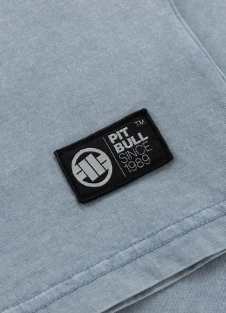 T-shirt PIT BULL Denim Washed OPEN BEACH błękitny (washed blue)