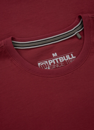 T-shirt PIT BULL SMALL LOGO 25 bordowy