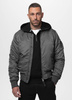Kurtka PIT BULL HACKET WASHED BOMBER grafitowa