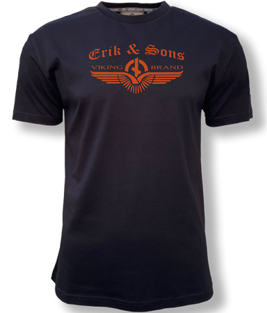 T-shirt ERIK & SONS HITRA czarny