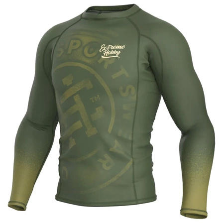 Longsleeve rashguard EXTREME HOBBY BADGE khaki