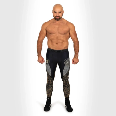 Legginsy męskie EXTREME HOBBY SLAVICA ORBIS czarny