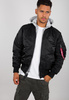 Kurtka ALPHA INDUSTRIES MA-1 D-Tec czarno-szara 183110 03