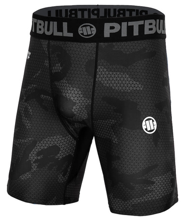 Spodenki kompresyjne PIT BULL NET CAMO 2 all black camo