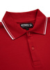 POLO PIT BULL slim fit STRIPES czerwone