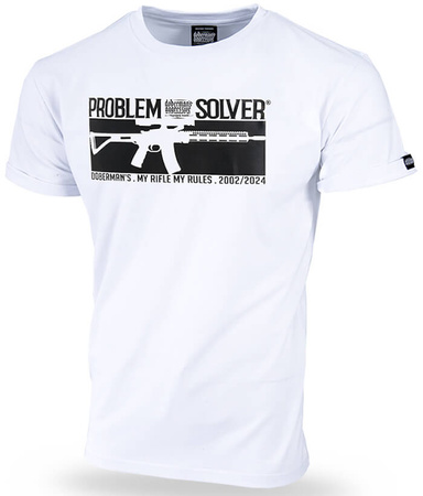 T-shirt DOBERMANS PROBLEM SOLVER TS331 biały