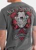 T-shirt PIT BULL Denim Washed T-SHIRT ACE OF SPADES 2 szary