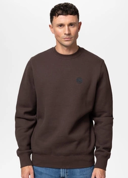 Bluza PIT BULL SMALL LOGO dark chocolate prosta