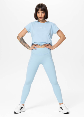 Damskie leginsy sportowe PIT BULL AVENIDA light blue