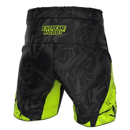 Spodenki Grappling kids EXTREME HOBBY NEO limonka