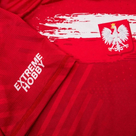 Short sleeve rashguard EXTREME HOBBY POLSKA PRIME czerwony