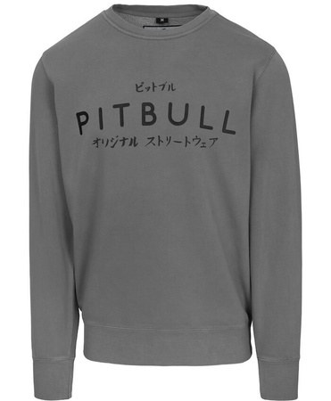 Bluza PIT BULL WASHED MT FUJI washed grey prosta