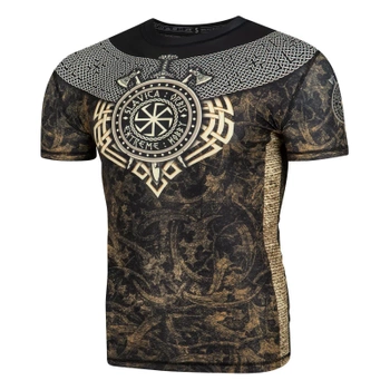 Short sleeve rashguard EXTREME HOBBY SLAVICA ORBIS moro