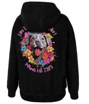 Damska bluza PIT BULL oversize HAPPY-PIT kaptur