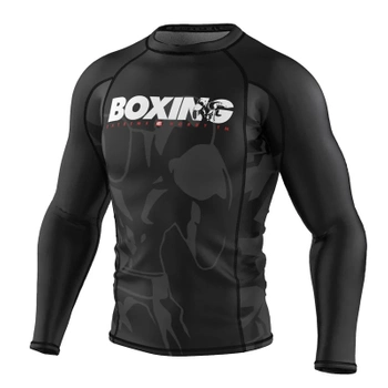 Longsleeve rashguard  EXTREME HOBBY BOLD BOXING czarny