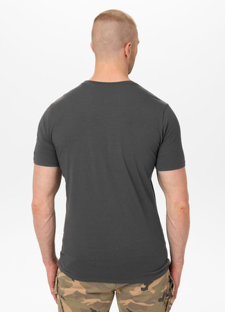 T-shirt PIT BULL USA CAL 140 spandex grafitowy