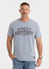 T-shirt PIT BULL Denim Washed ACE OF SPADES 2 błękitny