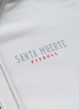 Damska bluza PIT BULL Washed LOVIA SANTA MUERTE WMN white stone rozpinana
