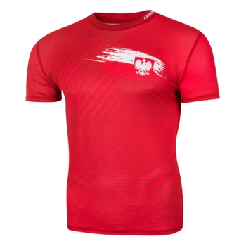 Short sleeve rashguard EXTREME HOBBY POLSKA PRIME czerwony