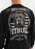 Bluza PIT BULL Tricot Terry TROUBLEMAKER czarna prosta