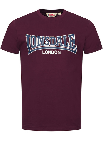 T-shirt LONSDALE DUKINFIELD bordowy