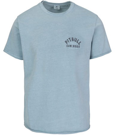 T-shirt PIT BULL Denim Washed RAW EDGE PACIFIC blue