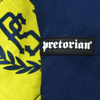 Bluza PRETORIAN TROUBLE YELLOW STRAP granatowa kaptur