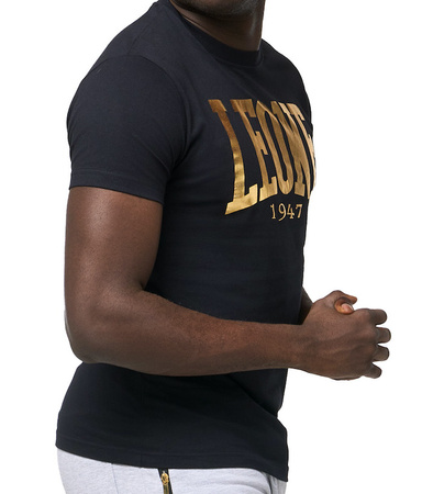 T-shirt LEONE NEW GOLD czarny