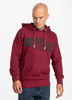 Bluza PIT BULL CLASSIC LOGO bordowa kaptur