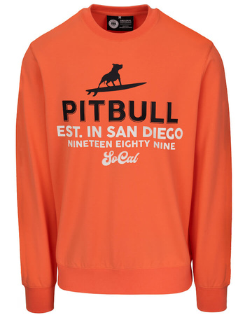 Bluza PIT BULL Tricot Terry SURFING DOG bright salmon prosta