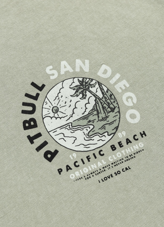 T-shirt PIT BULL Denim Washed PLANET SURF dusty salvia