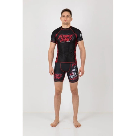 Short sleeve rashguard EXTREME HOBBY WHY SO SERIOUS czarny