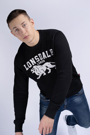 Bluza LONSDALE KERSBROOK czarna prosta