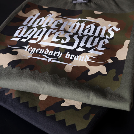 Bluza DOBERMANS CLASSIC CAMO BK395 kaptur czarna