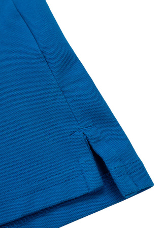 POLO PIT BULL regular LOGO STRIPES niebieskie (royal blue)