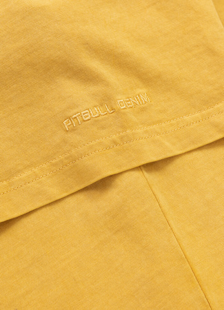 T-shirt PIT BULL Denim Washed MT.FUJI washed yellow