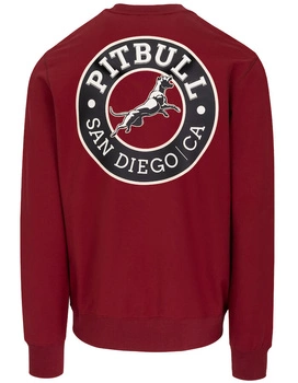 Bluza PIT BULL Tricot Terry SAN DIEGO CA bordowa prosta