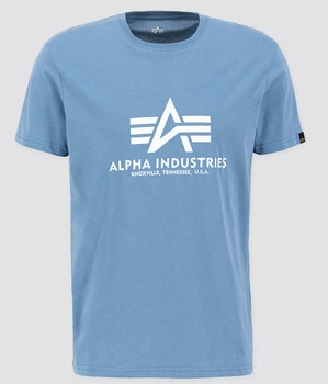 T-shirt ALPHA INDUSTRIES BASIC błękitny (airforce blue) 100501 538
