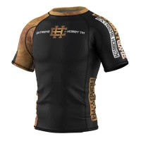 Short sleeve rashguard  EXTREME HOBBY GOLDEN WARRIOR czarny