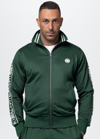 Bluza PIT BULL OLDSCHOOL TAPE LOGO TERRY bottle green stójka